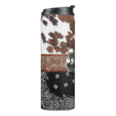 Western Cowhide Thermal Tumbler Thermosbecher (Nach links gedreht)