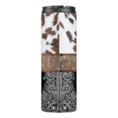 Western Cowhide Thermal Tumbler Thermosbecher (Rückseite)
