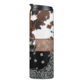 Western Cowhide Thermal Tumbler Thermosbecher (Nach rechts gedreht)
