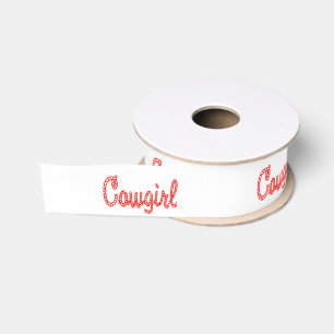 Western Craft Blumengeschenk Ribbon Cowgirl Band B Ripsband
