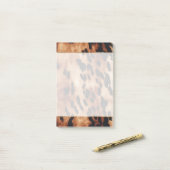Western Cream Brown Cowhid Post-it Klebezettel (Auf Schreibtisch)