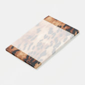 Western Cream Brown Cowhid Post-it Klebezettel (angewinkelt)