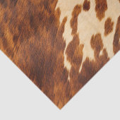 Western Cream Brown Cowhid Seidenpapier (Detail)
