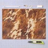 Western Cream Brown Cowhid Seidenpapier (Handwerk)