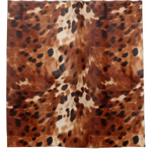 Western Creme Gepunktet Brown Black Cowhide
