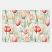 Western Creme Streifen Geschenkpapier Set (Vorderseite 3)