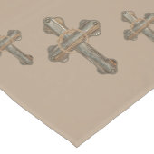 Western Cross Barnwood Ropes and Conchos Kurzer Tischläufer (Ecke)