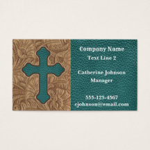 Western Cross und Imitat Leather Print Business Ca