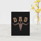 Western Dad First Second Birthday Cowboy Family Ma Karte (Gelbe Blume)