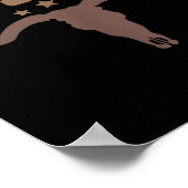 Western Dad First Second Birthday Cowboy Family Ma Poster (Ecke)