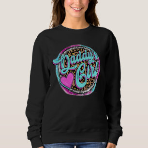 Western Daddy Daddys Mädchen Leopard Herz Rosa Mäd Sweatshirt
