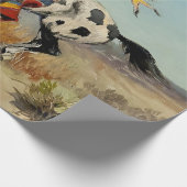 Western "Dakota Chief" Art von Charles M. Russell Geschenkpapier (Ecke)