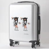 Western Dancer Schwarz-weiß Fringe #2 Aufkleber (Koffer)