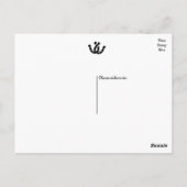 Western Danke Cowboy Boot Country Wedding Postkarte (Rückseite)