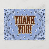 Western danke Ihnen Karten (Rückseite)