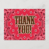 Western danke Ihnen Karten (Rückseite)