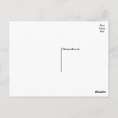 Western Dankeschön Wood Cowboy Boot Country Weddin Postkarte (Rückseite)