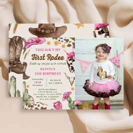 Western Das ist nicht mein erstes Rodeo-Geburtstag Einladung