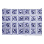 Western Denim Blue Delft Tile  Kissenbezug (Rückseite)