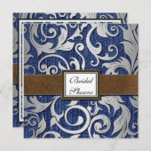 Western Denim & Leather Bridal Dusche Einladungen (Vorne/Hinten)