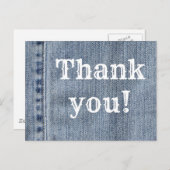 Western Denim Vielen Dank Postkarte (Vorne/Hinten)