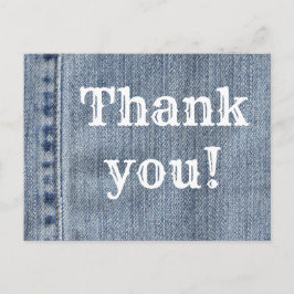 Western Denim Vielen Dank Postkarte