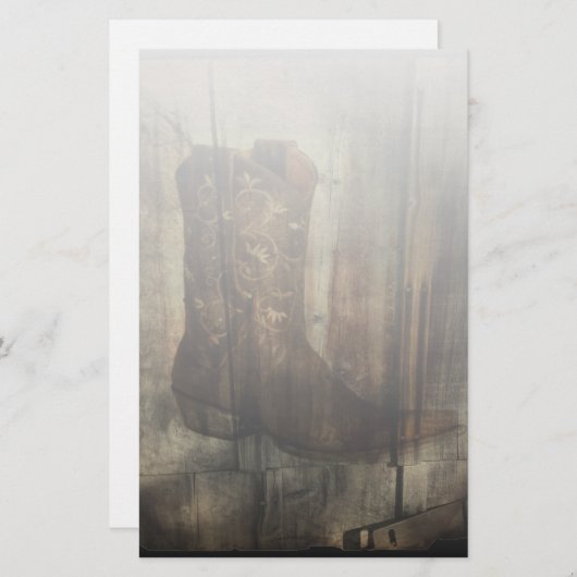 Western der beängstigenden Höhle Country Cowboy Bo Briefpapier (Vorne/Hinten)