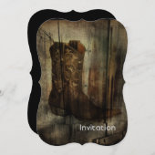 Western der beängstigenden Höhle Country Cowboy Bo Einladung (Vorne/Hinten)