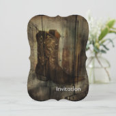 Western der beängstigenden Höhle Country Cowboy Bo Einladung (Stehend Vorderseite)