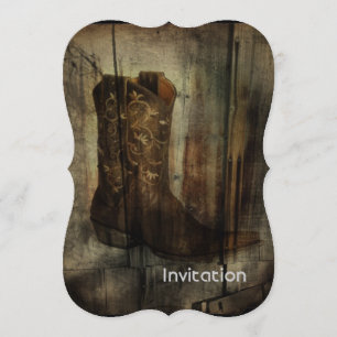 Western der beängstigenden Höhle Country Cowboy Bo Einladung