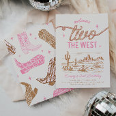 Western der Mädchen 2. Geburtstag Einladung