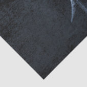 Western der Schädel, schwarz und weiß rustikal Seidenpapier (Detail)