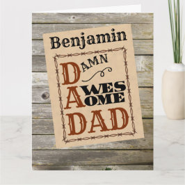 Western des phantastischen Vaters Themenkarte des Karte