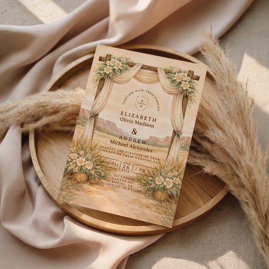 Western Desert Arch Wedding Einladung