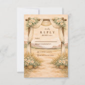 Western Desert Arch Wedding RSVP Karte (Vorderseite)