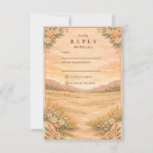 Western Desert Canyon Wedding RSVP Karte (Vorderseite)