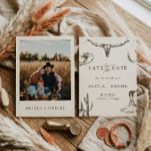 Western Desert Country Cowboy Foto Speichern Termi Save The Date