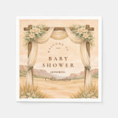 Western Desert Floral Arch Baby Shower Serviette (Vorderseite)