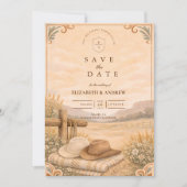 Western Desert Ranch Hochzeit Save The Date (Vorderseite)