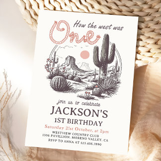 Western Desert Rodeo Einladung zum 1. Geburtstag