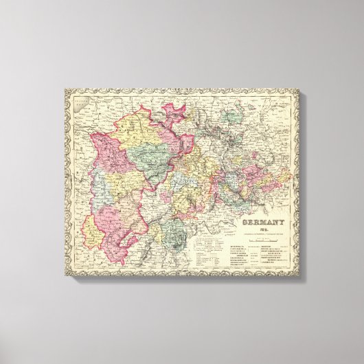 Western Deutschland Leinwanddruck (Vorderseite)