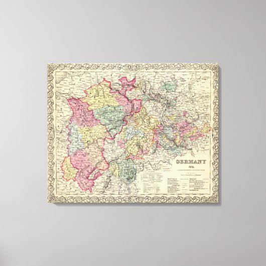 Western Deutschland Leinwanddruck (Vorderseite)