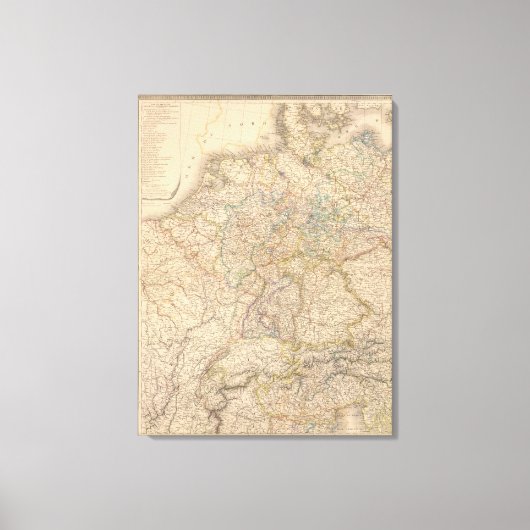 Western Deutschland Leinwanddruck (Vorderseite)