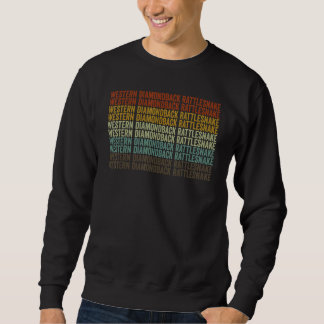 Western-Diamondback-Klapperschlange Retro Sweatshirt
