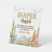 Western Diaper Raffle Sign Sockelschild (Vorderseite)