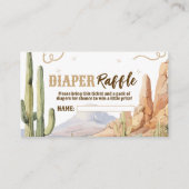 Western Diaper Raffle Ticket Begleitkarte (Vorderseite)