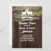 Western Die Jagd ist vorbei am Hochzeitessen Probe Einladung (Vorderseite)