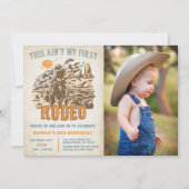 Western Dies ist nicht mein erster Rodeo 2. Geburt Einladung (Vorderseite)