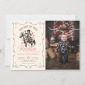 Western Dies ist nicht mein erster Rodeo 2. Geburt Einladung (Vorderseite)