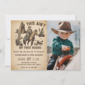 Western Dies ist nicht mein erster Rodeo 2. Geburt Einladung (Vorderseite)